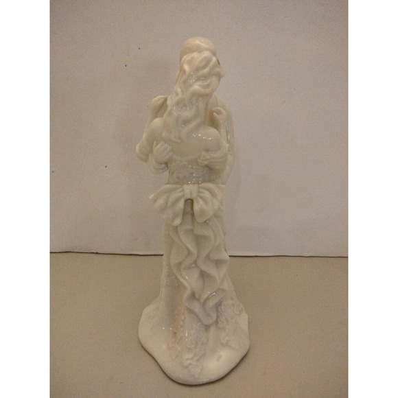 Vintage La Vie Porcelain Dancing Couple Figurine White And Gold 8.5" Tall - Picture 2 of 6